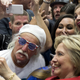 Clinton campaigns at Carl Hayden Community High School in Phoenix, Monday, March 21, 2016. Photo via AP